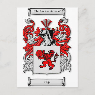 Ceja Coat of Arms Postcard