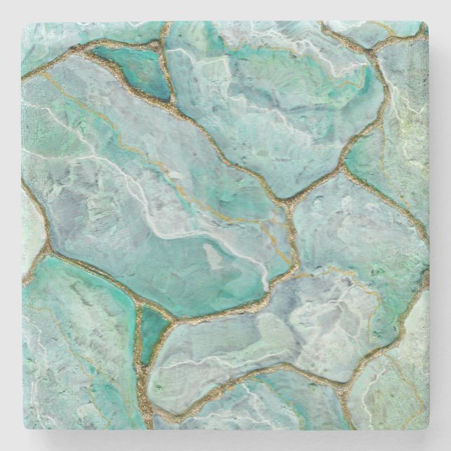 CELADAON Green, Jade, Mint Stone Coaster (Front)