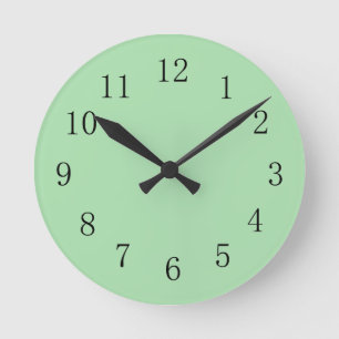 Celadon Green Wall Clock
