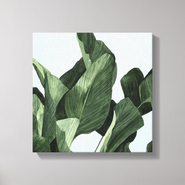 Celadon Palms Canvas Print (Front)
