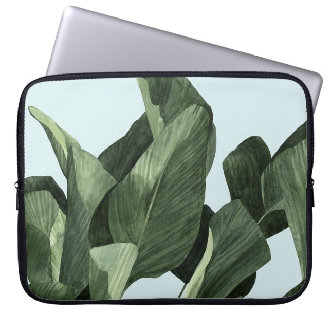 Celadon Palms Laptop Sleeve (Front)