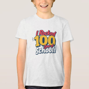 Celebrate 100 Days of School: Fun & Unique T-Shirt Tri-Blend Shirt