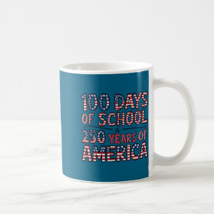 Celebrate 100 days of school with america 250 year coffee mug