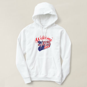 Celebrate 2025 with USA-Themed Festive Graphics Hoodie