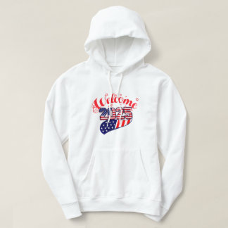 Celebrate 2025 with USA-Themed Festive Graphics Hoodie
