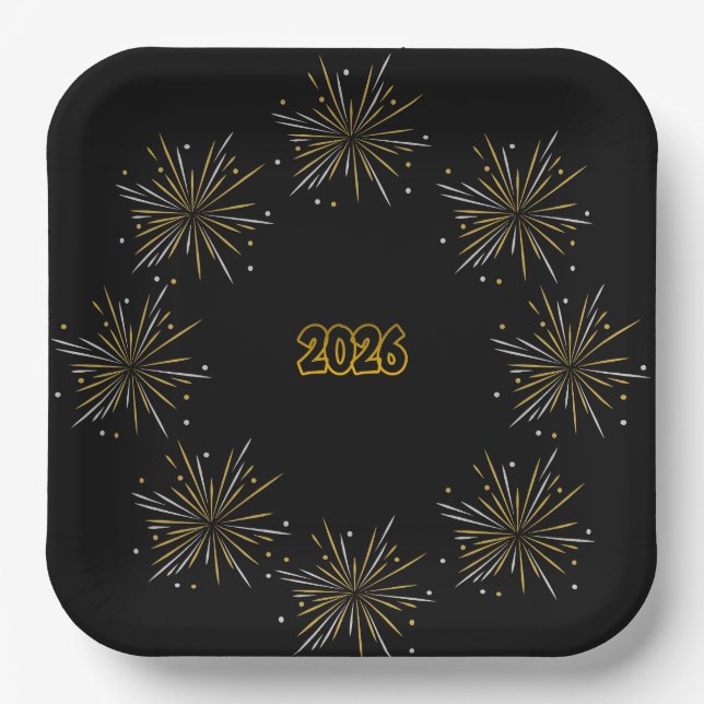 Celebrate 2026 Paper Plate (Front)