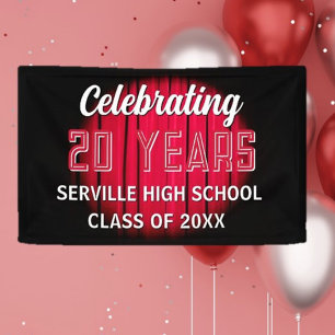 Celebrate 20 Years! Red Class Reunion banner