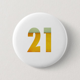Celebrate 21st Birthday 6 Cm Round Badge