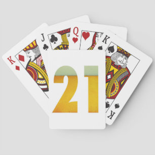 Celebrate 21st Birthday Playing Cards