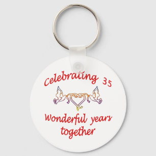 CELEBRATE 35 YEARS TOGETHER KEY RING
