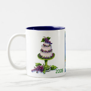 celebrate 50 on the vineyard 2008 Two-Tone coffee mug