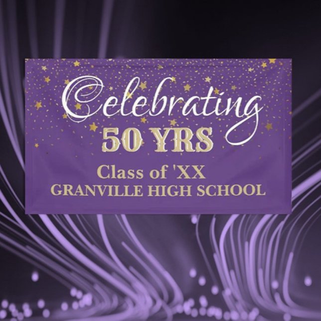 Celebrate 50 Years! CUSTOM Class Reunion banner (Creator Uploaded)