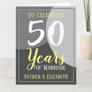 Celebrate 50 Years of Marriage Card