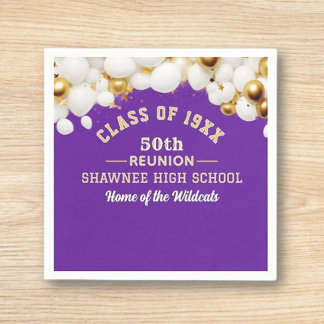 Celebrate! 50th Class Reunion Party Napkin