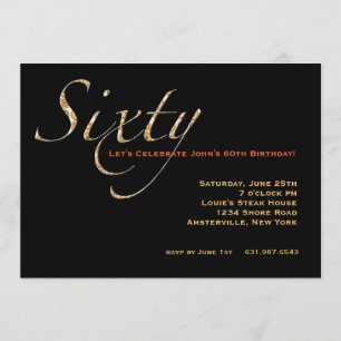 Celebrate 60 Invitation