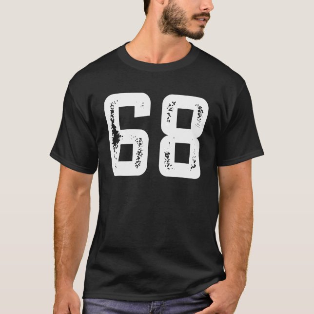 Celebrate  68 Happy B Day Party Fun Font T-Shirt (Front)