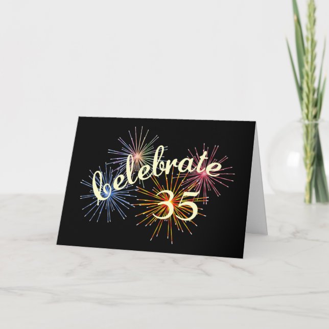 Celebrate a 35th Anniversary Card (Front)