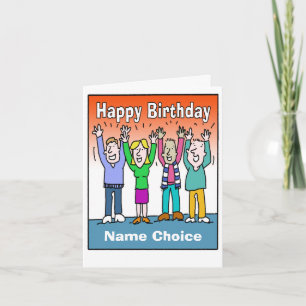Celebrate a Birthday and Personalise with Name Card