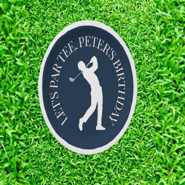 Celebrate a Milestone Birthday with a Golf-Themed  Paper Plate (Tee-rific Gifts for Dad's Perfect Par-tee!)