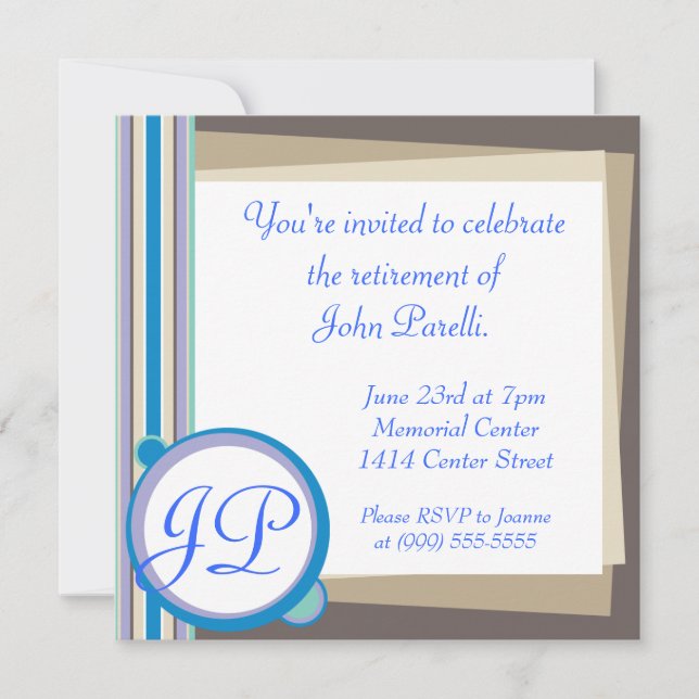 Celebrate a Retirement Invitation (Front)
