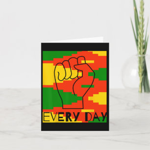 Celebrate African American Black Culture Black His Card