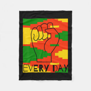 Celebrate African American Black Culture Black His Fleece Blanket