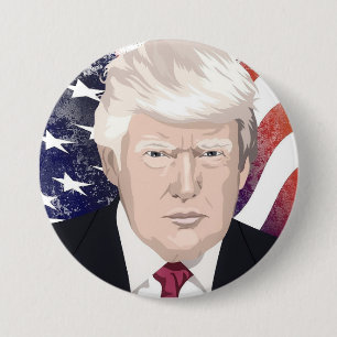 Celebrate America and President Trump #30 7.5 Cm Round Badge