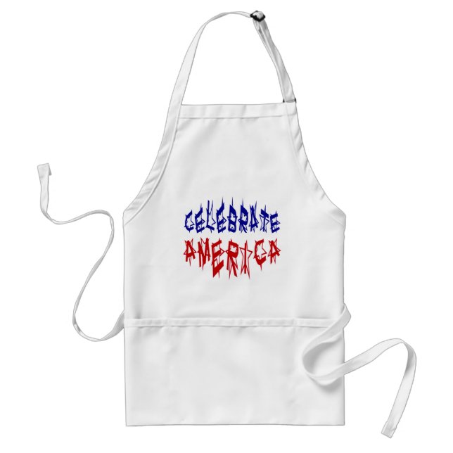 Celebrate America Flag Font #2 Standard Apron (Front)