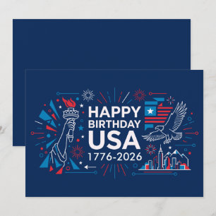 Celebrate America’s 250th anniversary V2  Holiday Card