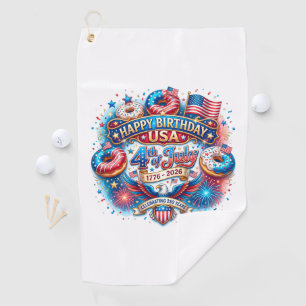 Celebrate America’s 250th birthday with doughnut Golf Towel