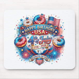 Celebrate America’s 250th birthday with doughnut Mouse Mat