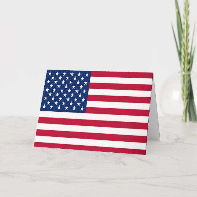 Celebrate American Flag Holiday Card (Front)
