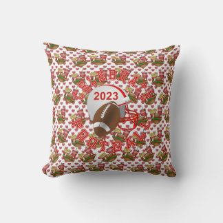 Celebrate American Football Hearts Cushion