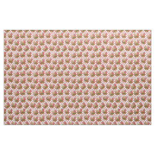 Celebrate American Football Hearts Fabric