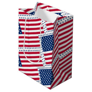 Celebrate American US Flag Medium Gift Bag