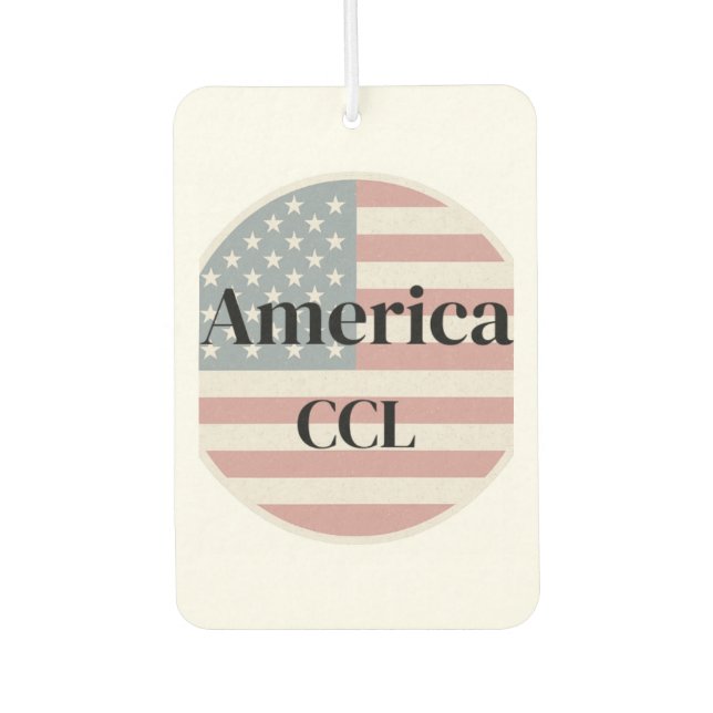 Celebrate America's 250th Anniversary Car Air Freshener (Front)
