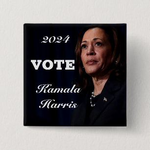 CELEBRATE AND VOTE FOR KAMALA HARRIS 15 CM SQUARE BADGE