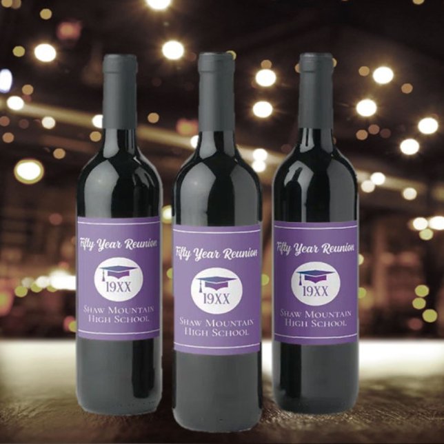 Celebrate! Any year Class Reunion wine label (Creator Uploaded)