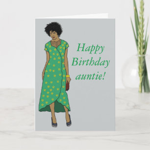 Celebrate auntie card