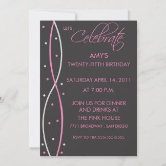 Celebrate Birthday Party Invitation