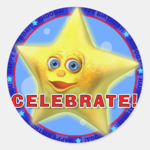 CELEBRATE! Birthday Stickers with Twinkles