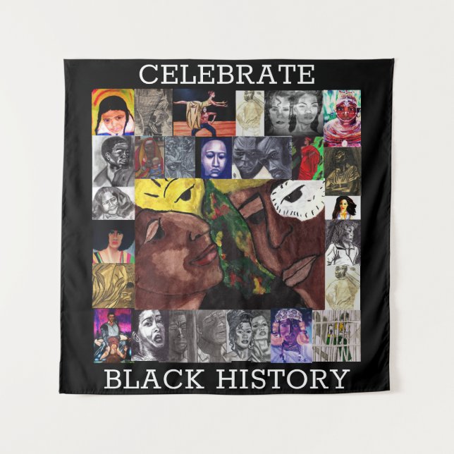 CELEBRATE BLACK CULTURE tapestry (Front)