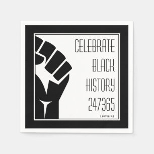 CELEBRATE BLACK HISTORY 247365 BHM Paper Napkin