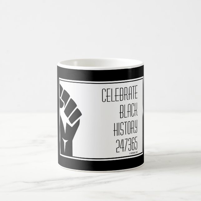 CELEBRATE BLACK HISTORY 247365 Personalised BHM Coffee Mug (Center)