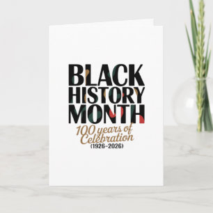 CELEBRATE BLACK HISTORY MONTH CARD