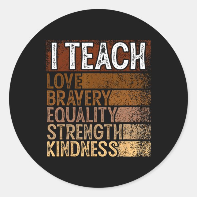 Celebrate Black History Month  Classic Round Sticker (Front)