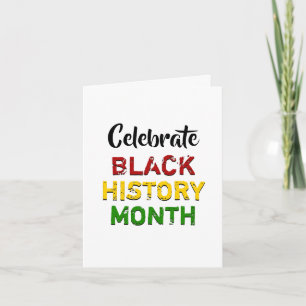 CELEBRATE BLACK HISTORY MONTH Customisable BHM Card