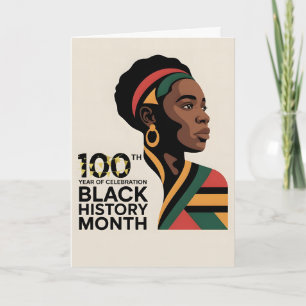 CELEBRATE BLACK HISTORY MONTH Customizable BHM Card