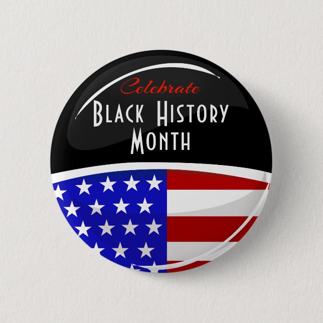 Celebrate Black History Month Event 6 Cm Round Badge (Front)