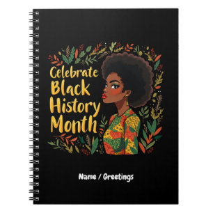 Celebrate Black History Month Honour Afro American Notebook